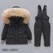 Premium-Winter-Daunenjacken-Set für Kinder – Abnehmbare Kapuze und Hose mit offenem Saum (90 % weiße Entendaunen, 1–5 Jahre, EU/US-Stil)_voghion.com