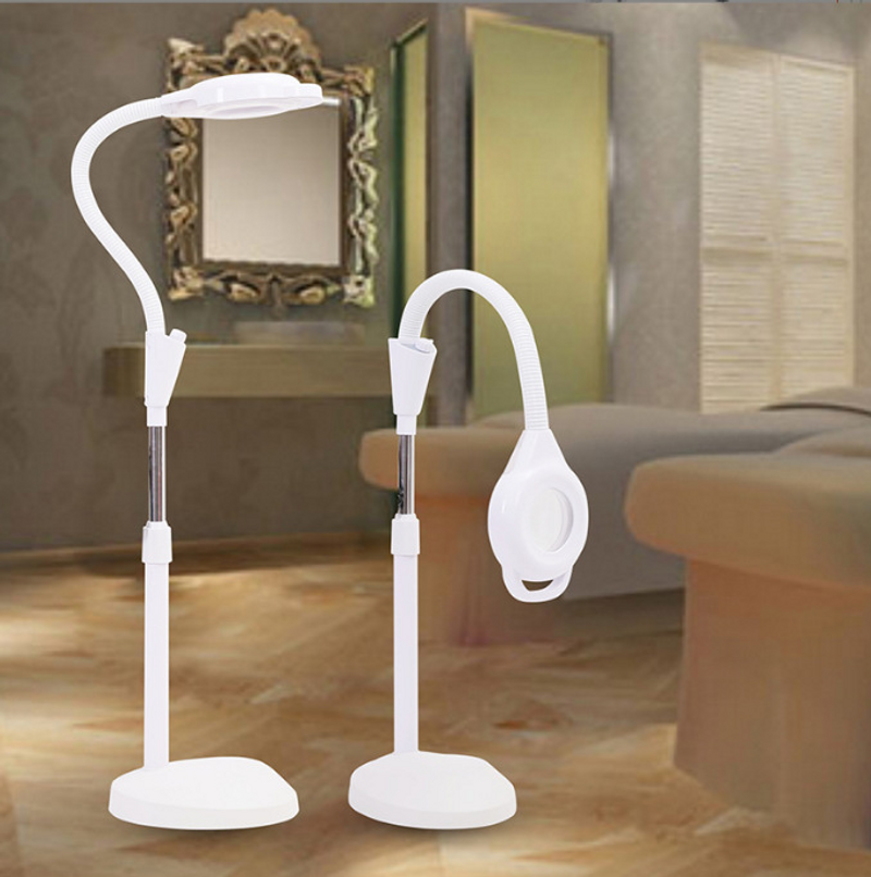 LED podna lampa bez sjene za kozmetički salon, hladno svjetlo, povećalo za vez, umjetnost noktiju, tetoviranje trepavica_voghion.com