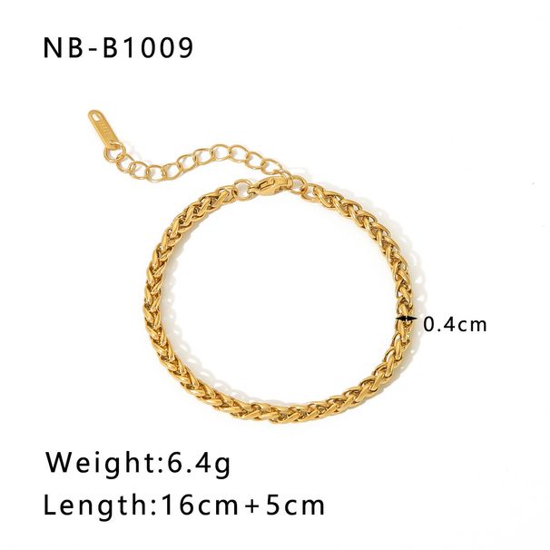 Damenschmuck Edelstahl Kubanisches Armband Vakuumbeschichtung K Gold Nischendesign Mode All Match Titanstahl Handschmuck Weiblich_voghion.com