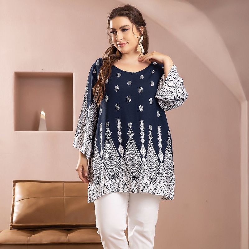 Top în stil western pentru femei, cămașă lejeră, tricou din bumbac pentru femei de vârstă mijlocie, cămașă subțire care acoperă burta pentru femei de vârstă mijlocie și în vârstă_voghion.com