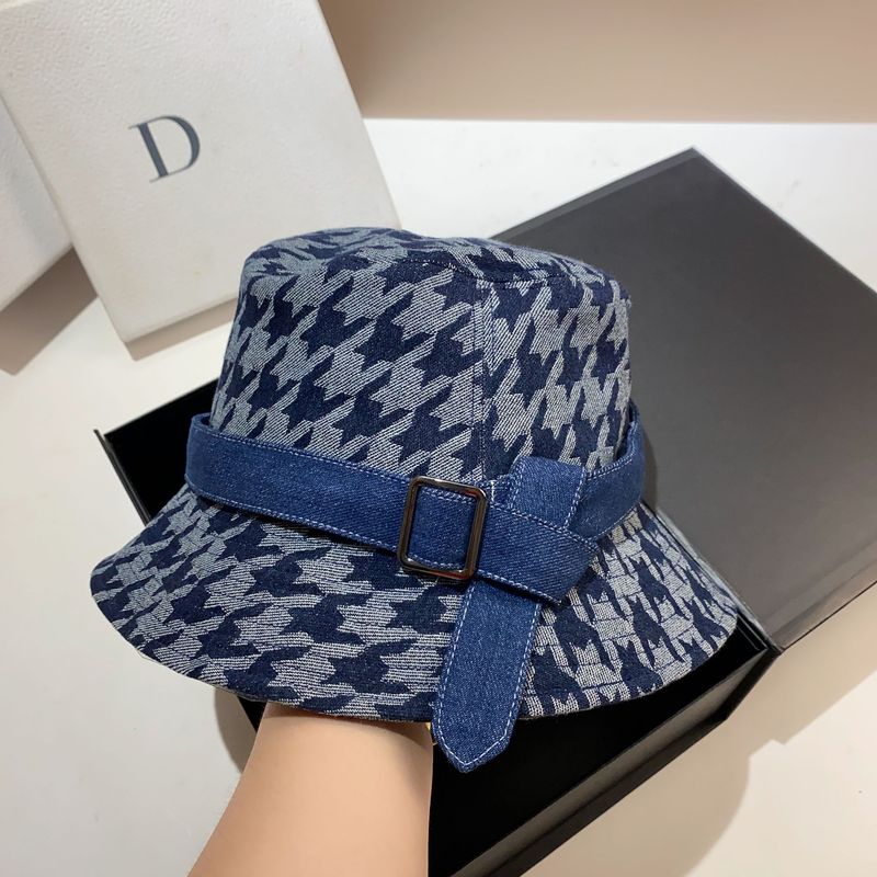Ceinture de pêcheur à grille mille oiseaux pour femmes, personnalisée, mode décontractée, chapeau en Pot pour l'extérieur, moyenne et épaisse, nouvelle collection printemps et automne_voghion.com