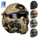 W-Ronin Assault Tactical Mask med hurtig hjelm og taktiske briller Airsoft Jagt Motorcykel Paintball Cosplay Beskyttelsesudstyr_voghion.com