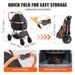 Passeggino Peso 4 Ba 66 Cane Animale Domestico Con Passeggino Lbs Ruote Con Capacità Rotante Rimovibile Freni Passeggino Trasportino Spazio per Cuccioli_voghion.com