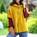 Women's autumn and winter loose knit hooded cardigan sweater_voghion.com