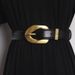 Belt For Women Design Gold Buckle Cowhide With Coat Girdle Suit And Waist Belt_voghion.com