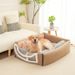 Winter Warm Nest Removable Washable Bed Four Seasons Large Dog Cat House_voghion.com