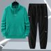 Herrkläder Polar Fleece Fritidssportdräkt Herrfleece Plus Size Plus Size Tvådelad kostym Plus Sammetsförtjockning Stor Tröja Trend_voghion.com