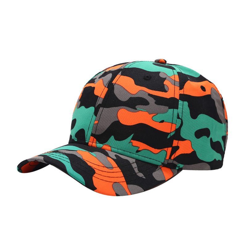 Zhuoxinder Men Adjustable Comfortable Breathable Trendy Unisex Daily Wear Polyester Camouflage Print Baseball Hat_voghion.com
