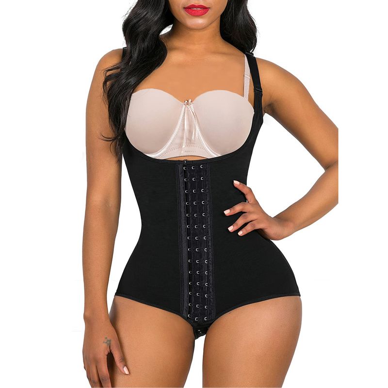  Supply Three-breasted Mesh Shaped Clothes One-piece shapewear butt lifter Cross-border Hot Sale_voghion.com