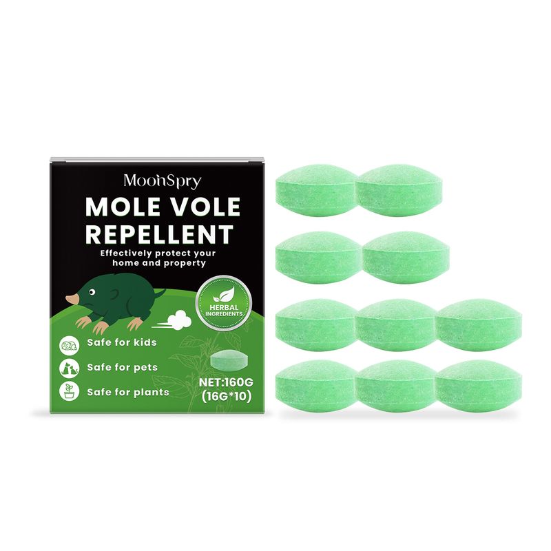 MOONSPRY Outdoor Garden Odor Deterrent To Prevent Mole Interference Repellent Pills_voghion.com