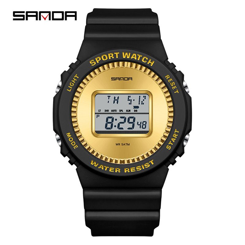 Kids' Creative DIY Digital Watch With Countdown Timer, Stopwatch, Alarm, Night Light & Waterproof Design - Includes 2 Straps & Gift Box Student Watch_voghion.com