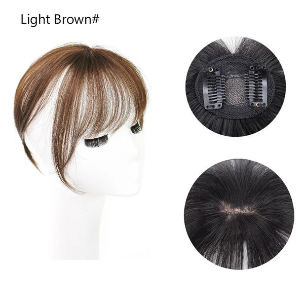 Fake 3D French Air Synthetic Fringe Clip on Extension Invisible Hair Bangs Wig Piece_voghion.com
