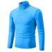 Autumn and Winter New Simple Solid Color Fashion Men's Casual High Neck Underlay Sweater_voghion.com