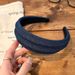 Elegant Denim Wide Headband For Women 2025 New Style Hairband High Crown Fashion Clip Hair Accessory_voghion.com