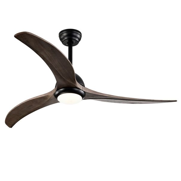 (Same SKU W1592P176977 ) 52' Ceiling Fan, Indoor Outdoor Ceiling Fan With Light With Remote Control, Noiseless Reversible Motor, 6 Speed ,3 Color ,_voghion.com