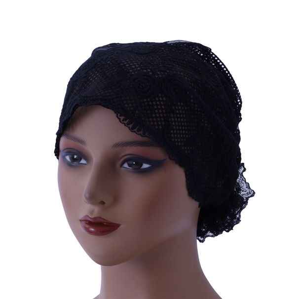 Chapeau d'été brodé en dentelle – Foulard tendance avec serre-tête ajustable (nouveau design)_voghion.com