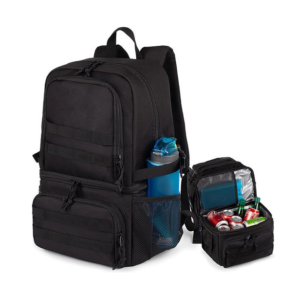 Insulated Cooler Backpack - Lightweight Foldable Lunch Bag For Picnic, Camping & Travel, 10 X 7 X 10 Inches, Durable & Leak-Proof_voghion.com