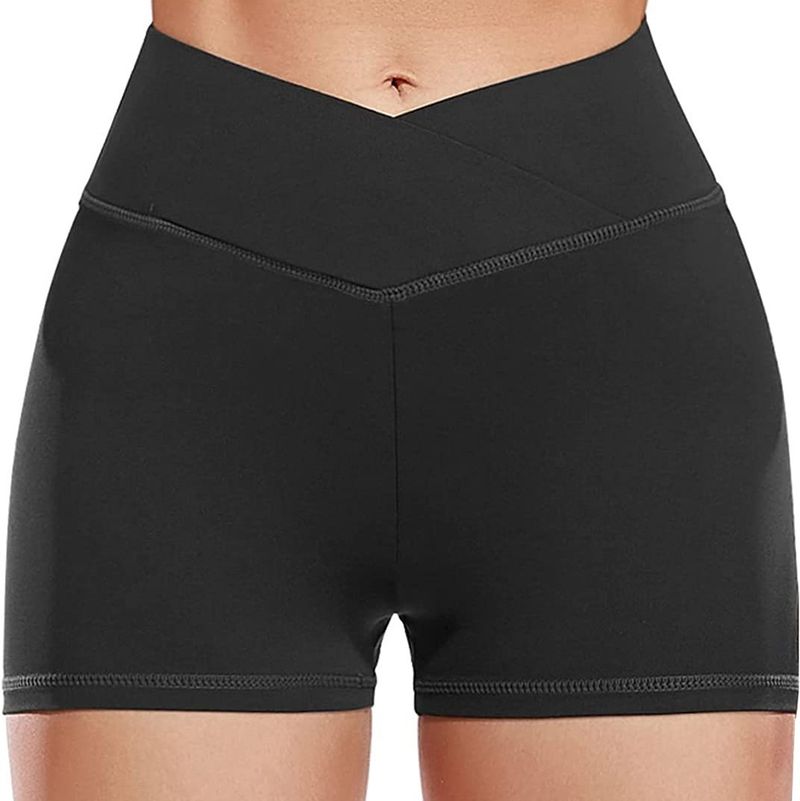 Slankende yogashorts til kvinder med højtaljede hip lift fitnessbukser_voghion.com