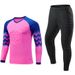 Breathable Goalkeeper Jersey & Shorts Set - Lightweight Polyester Football Training Kit For Youth & Adults - High Visibility Colors_voghion.com