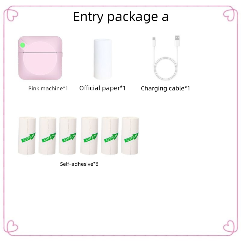Mini Error Correction Printing Wireless Bluetooth Small Portable Learning Printer Pocket Student Cheap Low Price_voghion.com