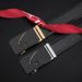 Ceinture à boucle automatique en alliage de lettrage creux givré pour hommes_voghion.com