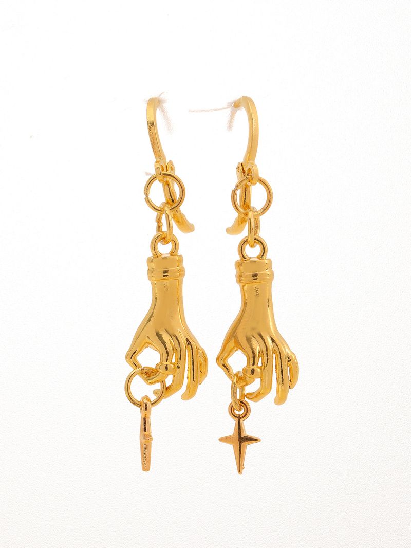 Orecchini a forma di stella a mano, orecchini a forma di mano di tarocchi_voghion.com