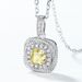 nuovo fiore di ghiaccio taglio oca giallo diamante collana donna argento sterling 925 piccolo cubo di zucchero ciondolo moda luce lusso tutto abbinato_voghion.com