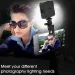 Mini LED Selfie Light For IPhone 15 Samsung IPad Mobile Phone Laptop Clip Ring Flash Fill Video Photo Ringlight_voghion.com
