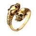 New Bold Open Skull Alloy Punk Style Adjustable Ring_voghion.com