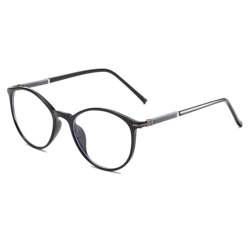 Ultra Light Metal Eyeglass Frame, Non-magnetic Irregular Shaped Myopia Glasses, Student Bare Face Female Glasses TR1604_voghion.com