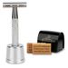 Rose Gold Razor Classic Dubbelkantad Säkerhetsrakhyvel För Herrrakning & Dam Hårborttagning Gratis 10 Rakblad_voghion.com