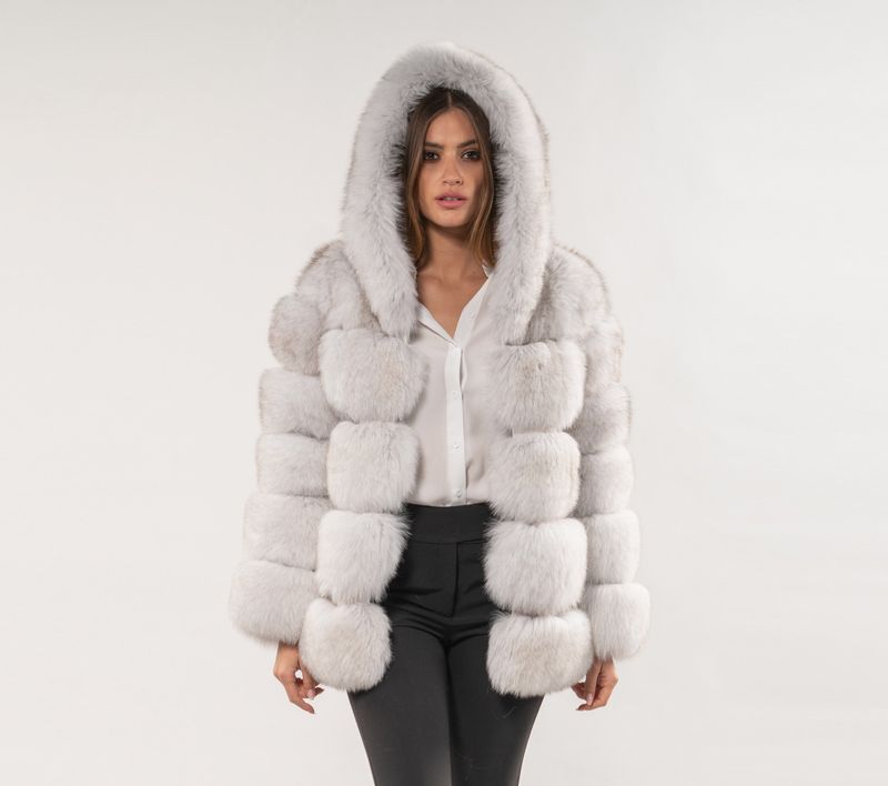 Luxury Faux Fur Coat With Hood - Soft Winter Outerwear For Women, Elegant Long Sleeve Jacket In Grey/Black/Pink/Wine/Brown/Beige/Navy (S-4XL)_voghion.com