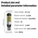 10 pezzi 45smd W5W LED Canbus No Error Luce interna auto T10 3014 45SMD Chip Lampadina per strumenti bianca pura 12V_voghion.com