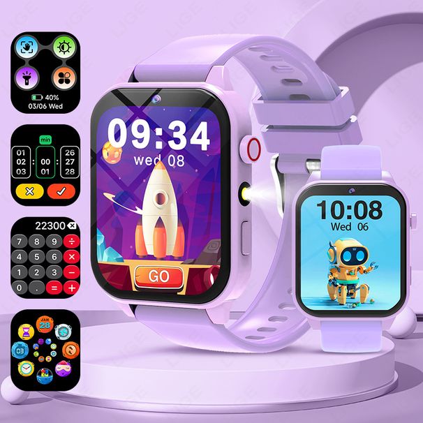 BWT6 Kinder-Smartwatch – Wasserdichte Touchscreen-Uhr mit Kamera, Videoaufzeichnung, Musik-Player, Schrittzähler und mehrsprachiger Unterstützung_voghion.com