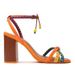 Large Roman Style Women's High With Open And Hollowed Out Colored Sandals, Square Toe Thick Heels_voghion.com