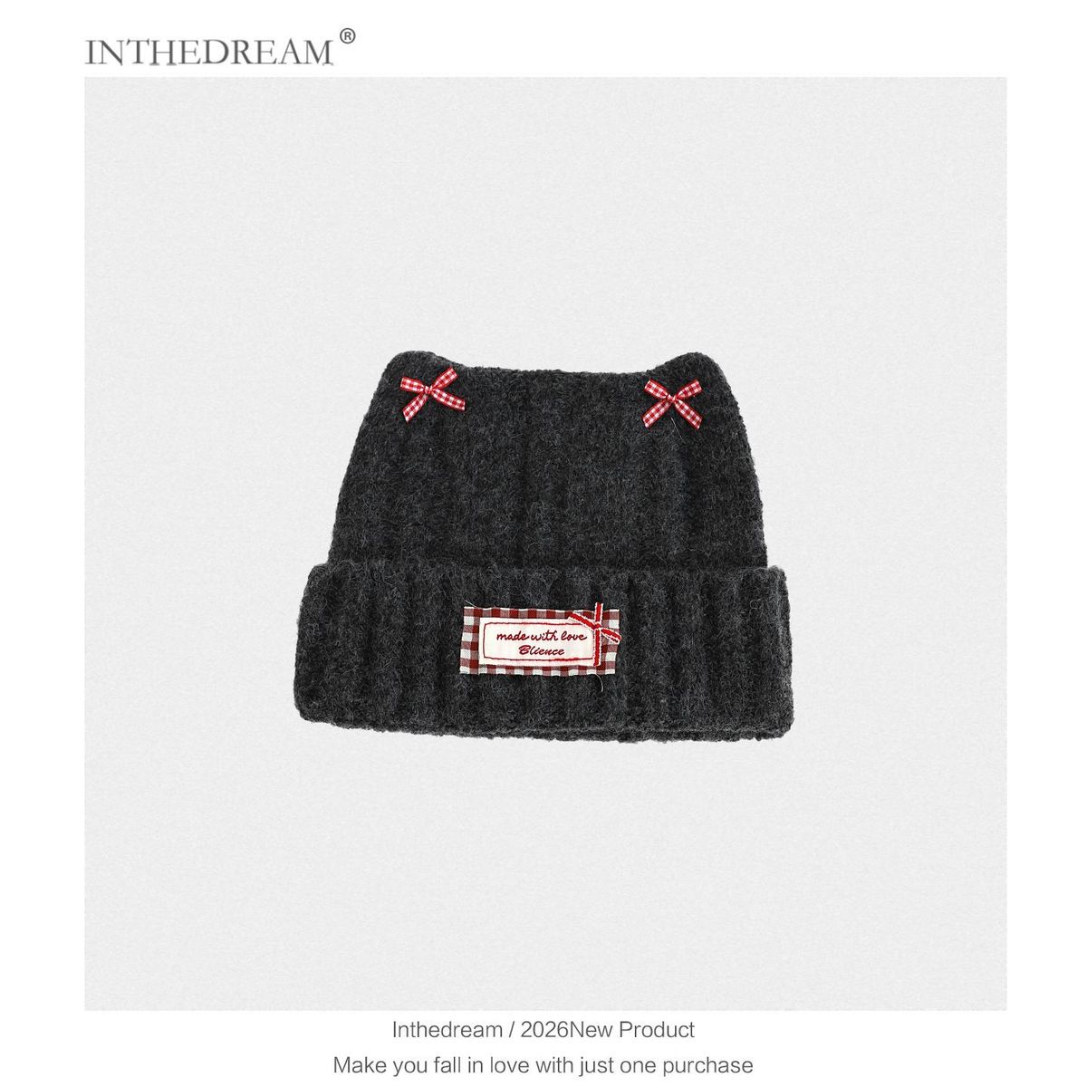 Kattenoor Strik Schattige Muts Grote Hoofdomtrek Winter Verdikt Koudebestendig Warm Gebreid Pluche Muts_voghion.com