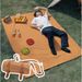 Tappetino da campeggio in tela per picnic all'aperto, resistente all'umidità, portatile e pieghevole, tappetino da spiaggia_voghion.com