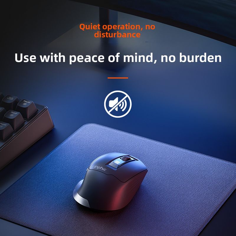 【High Quality】 Infick M9 Wireless Mouse Rechargeable Office And Home Use, Ergonomic Silent Design For Laptop_voghion.com