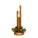Elegant LED Christmas Candles – Set Of 3 Flameless Wax Candles With Warm Glow (Battery Operated, Safe Holiday Decor For Table & Mantel)_voghion.com