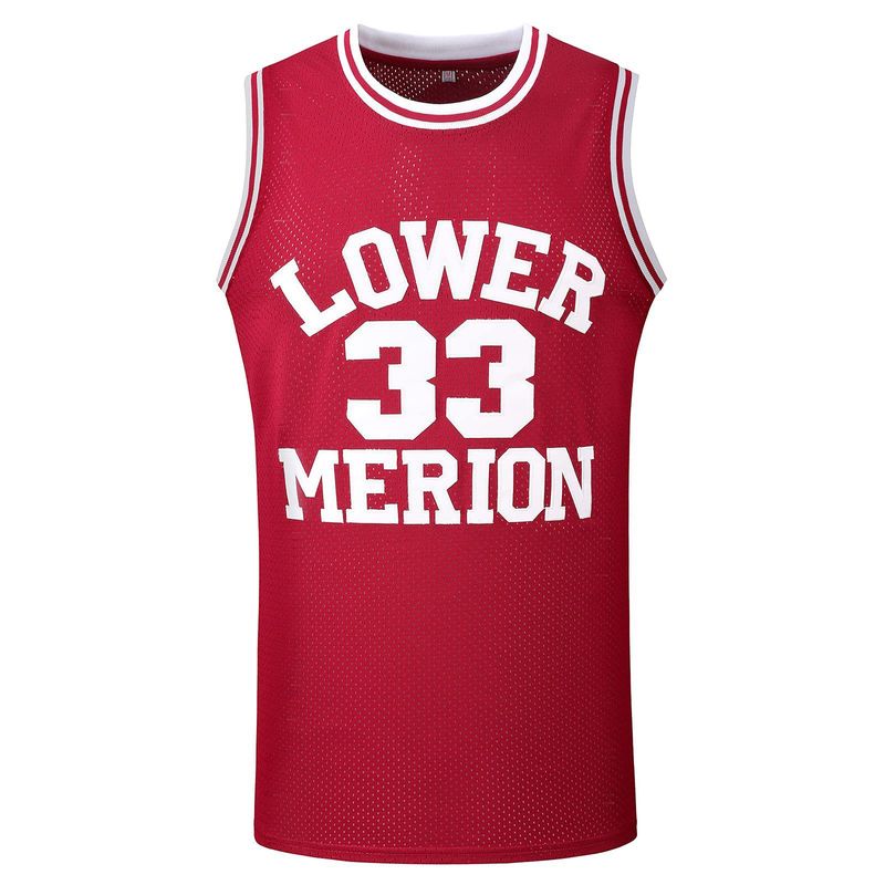 33 # Red White High School Brodeerattu koripallopaita Brodeerattu urheilupaita Miesten versio_voghion.com