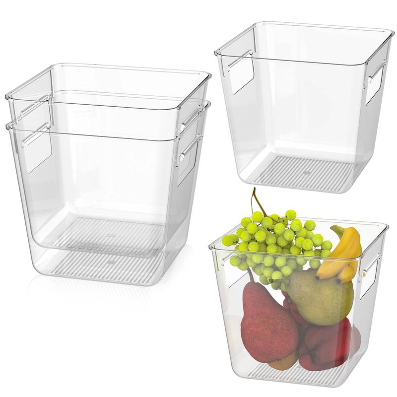 Organizador Nevera Y Cocina - Caja De Almacenamiento Ajustable Para Frigorífico, Cajones Y Armarios - Ahorra Espacio Y Ordena Alimentos_voghion.com