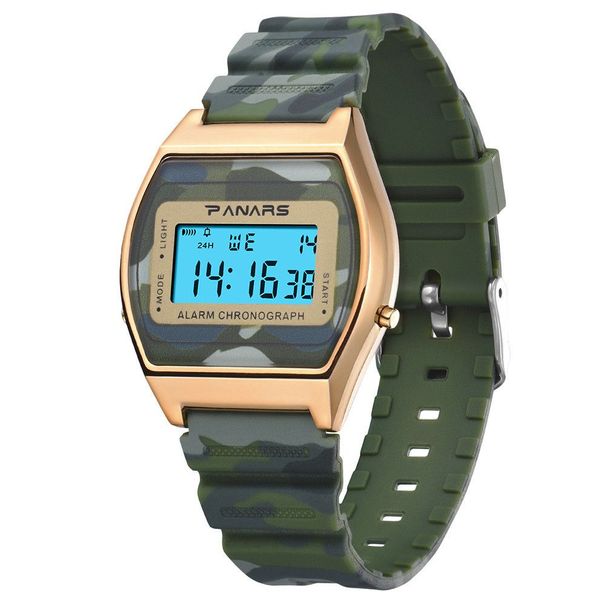 Slim Watch Square Student Camouflage_voghion.com