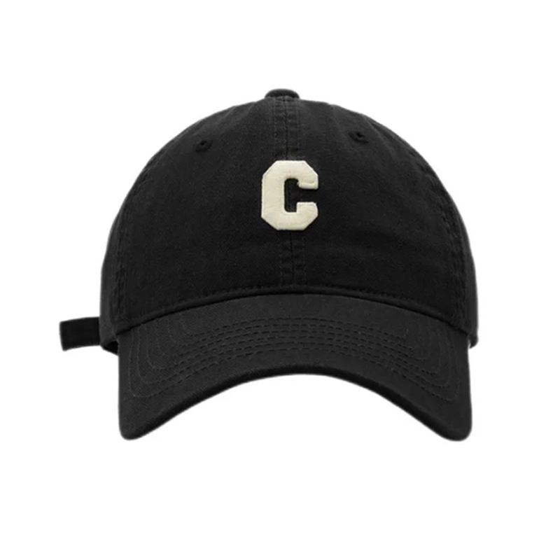 De Four Seasons draagbare trendy merk C-letter baseballpet voor dames, net, beroemdheid, koppel, zonnehoed, reis-all-match eendenbekpet voor heren_voghion.com