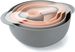COOK WITH COLOR Nesting Bowls With Measuring Cups Colander And Sifter Set - Includes Mixing Bowls, Colander,Sifter And Measuring Cups, Pink, 8 Pc Bowl_voghion.com