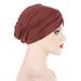 ny multi-color mjölk siden panna veckad turban hatt botten hatt_voghion.com