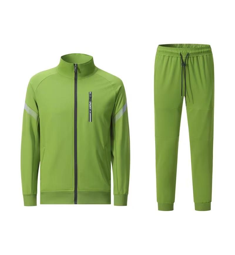 Fußballuniform Herren Fußball Langarm Trainingsjacke Set Neues Aussehen Trainingstrikot Jacke Lange Hose_voghion.com