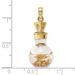 14K 3-D Gold Leaf In Bottle Charm_voghion.com