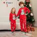 Kerst sneeuwman hoed alfabet Kerst familie pak bedrukt huis kleding pyjama_voghion.com