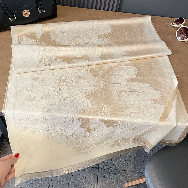 Sciarpa calda spessa nuova in cashmere e tencel di cotone a doppia faccia per l'autunno e l'inverno per l'aria condizionata delle donne_voghion.com