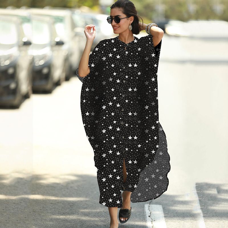 Kimono de plage surdimensionné style bohème – Protection solaire élégante et enveloppement de maillot de bain (taille unique) – Léger et compatible UPF_voghion.com